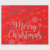 Cadeau Papier d'emballage Joyeux Noël (Plat)