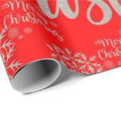 Cadeau Papier d'emballage Joyeux Noël (Coin rond)