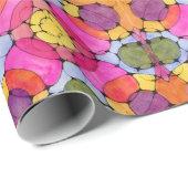 Cadeau Papier d'emballage Kaleidoscope (Coin rond)