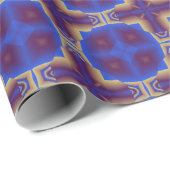 Cadeau papier d'emballage kaléidoscope marocain (Coin rond)