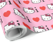 Cadeau Papier d'emballage Kitty (Coin rond)