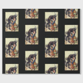 Cadeau Papier d'emballage Krampus noir (Plat)