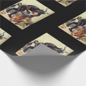 Cadeau Papier d'emballage Krampus noir (Coin)