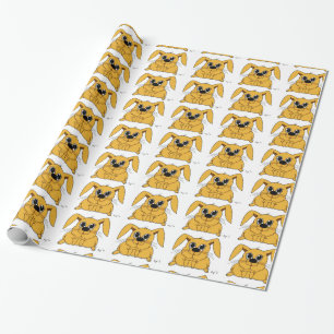Cadeau Papier d'emballage Lapin Gros et Mignon