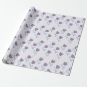 Cadeau Papier d'emballage Lilac tulipes (Déroulé)