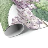 Cadeau Papier d'emballage lilas élégant (Coin rond)