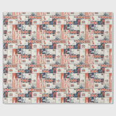 Cadeau Papier d'emballage London Post (Plat)