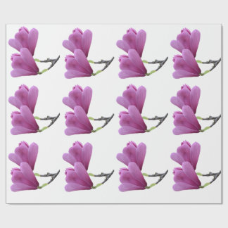 Cadeau Papier d'emballage Magnolia Rose