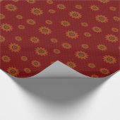 Cadeau Papier d'emballage Mandala de Feu (Coin)