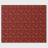 Cadeau Papier d'emballage Mandala de Feu (Plat)