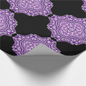 Cadeau papier d'emballage mandala violet (Coin)