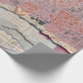 Cadeau papier d'emballage manuscrit botanique (Coin)