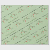 Cadeau papier d'emballage mari, anniversaire modifiable (Plat)