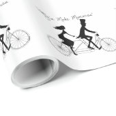 Cadeau Papier d'emballage mariage (Coin rond)