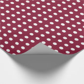 Cadeau Papier d'emballage marron et blanc de point de (Coin)