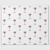 Cadeau papier d'emballage martini (Plat)