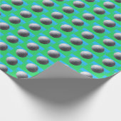 Cadeau Papier d'emballage mat à bille de golf petit (Coin)