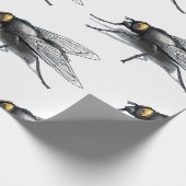 Cadeau Papier d'emballage mat blanc Fly Buddy (Coin)