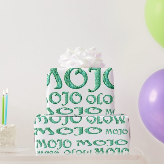 Cadeau Papier d'emballage mat blanc mojo (Cadeaux de fête)