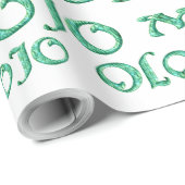 Cadeau Papier d'emballage mat blanc mojo (Coin rond)