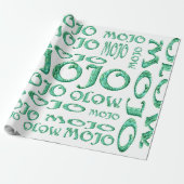 Cadeau Papier d'emballage mat blanc mojo (Déroulé)