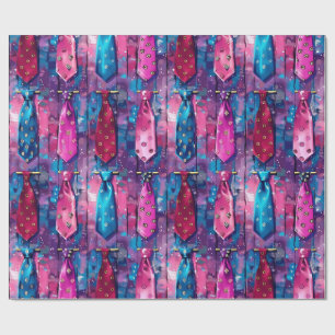 Cadeau Papier d'emballage mat Collection de cravates de P