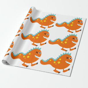 Cadeau Papier d'emballage mat de Halloween de monstre