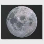 Cadeau Papier d'emballage mat de PLEINE LUNE (Plat)