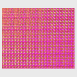 Cadeau Papier d'emballage mat Design numérique 3D Coloré