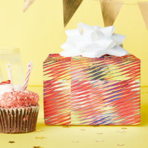 Cadeau Papier d'emballage mat en toile de couleur