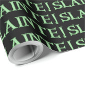 Cadeau Papier d'emballage mat noir brillant petit (Coin rond)