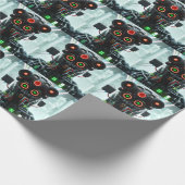 Cadeau Papier d'emballage mat Robot 5 (Coin)
