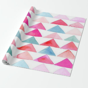 Cadeau Papier d'emballage mat, triangles d'En