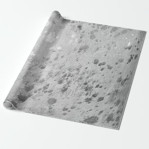 Cadeau Papier d'emballage métallique à l'état d'argent