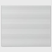 Cadeau Papier d'emballage mince de rayures grises et (Plat)