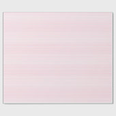 Cadeau Papier d'emballage mince de rayures rose-clair et (Plat)