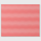Cadeau Papier d'emballage mince rouge et de blanc de (Plat)