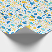 Cadeau Papier d'emballage moderne de Hanukkah (Coin)