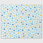 Cadeau Papier d'emballage moderne de Hanukkah étoile de D (Plat)