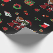 Cadeau Papier d'emballage monstre de Noël (Coin)