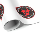 Cadeau Papier d'emballage mort de marche de réponse de (Coin rond)