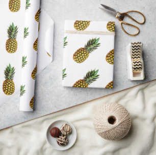 Cadeau Papier d'emballage motif à ananas