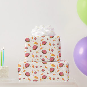 Cadeau Papier d'emballage motif Burgers