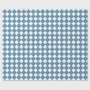 Cadeau Papier d'emballage motif golf Argyle bleu