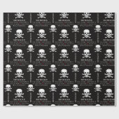 Cadeau Papier d'emballage motif Halloween Skull (Plat)