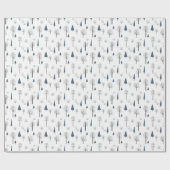 Cadeau Papier d'emballage - Motif Hiver (Plat)