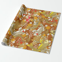 papier d'emballage motif japonais