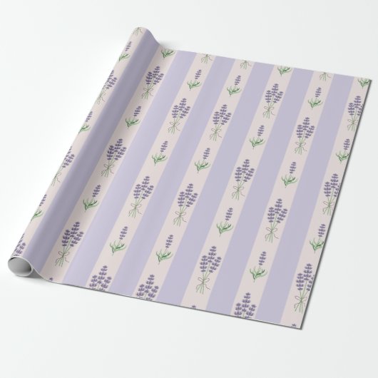 Cadeau Papier d'emballage motif Lavender (Déroulé)