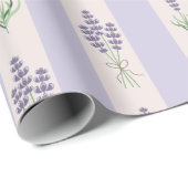 Cadeau Papier d'emballage motif Lavender (Coin rond)