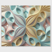 Cadeau Papier d'emballage motif Pastel 3D (Plat)